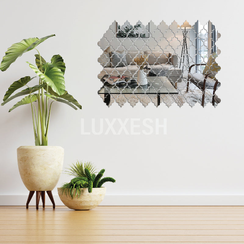 Acrylic Diamond Border Mirror Wall Decor