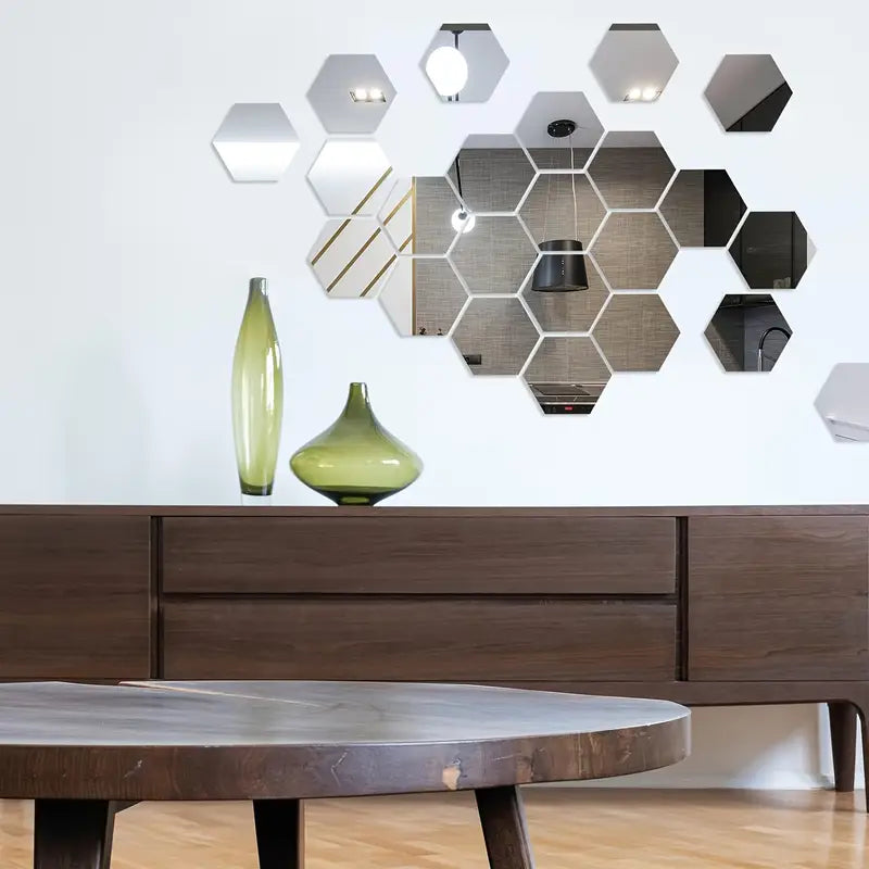 Hexagonal 3D Mirror Tiles