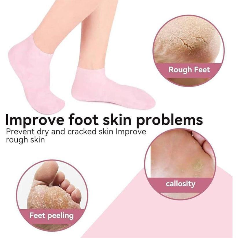 Silicone Anti-Crack Moisturizing Socks - 1 Pair