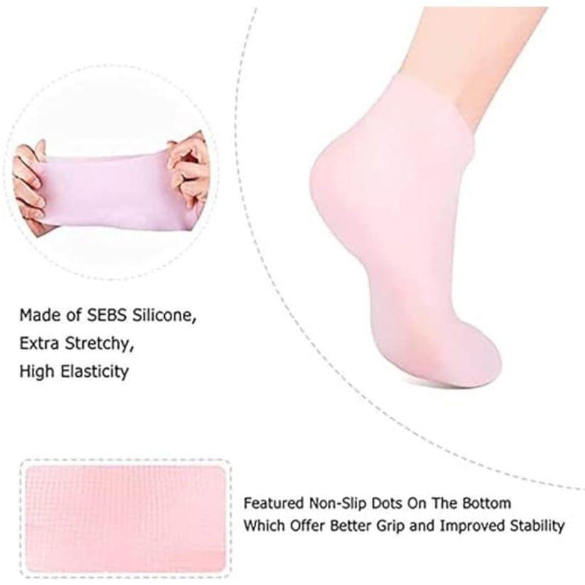 Silicone Anti-Crack Moisturizing Socks - 1 Pair