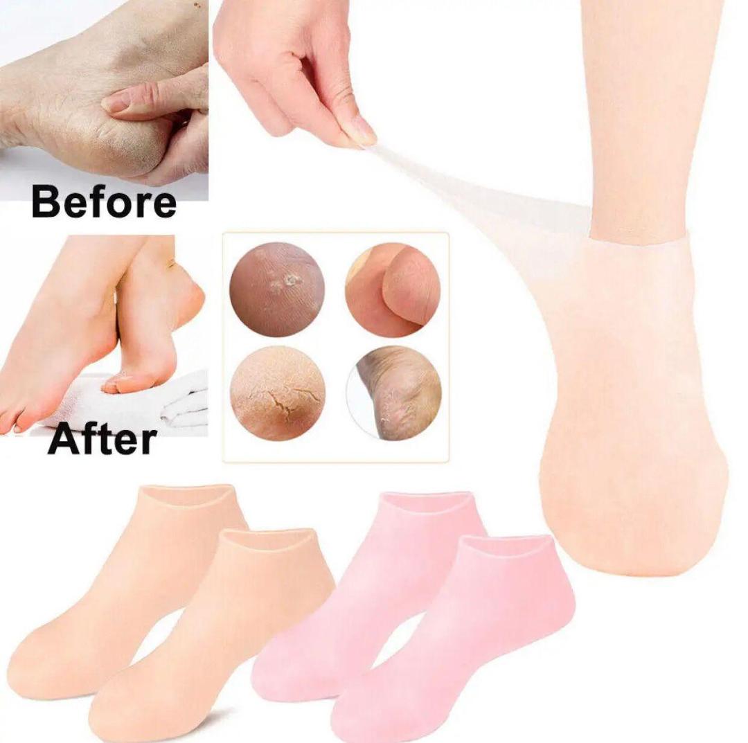 Silicone Anti-Crack Moisturizing Socks - 1 Pair