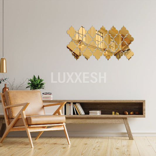 Acrylic Diamond Border Mirror Wall Decor