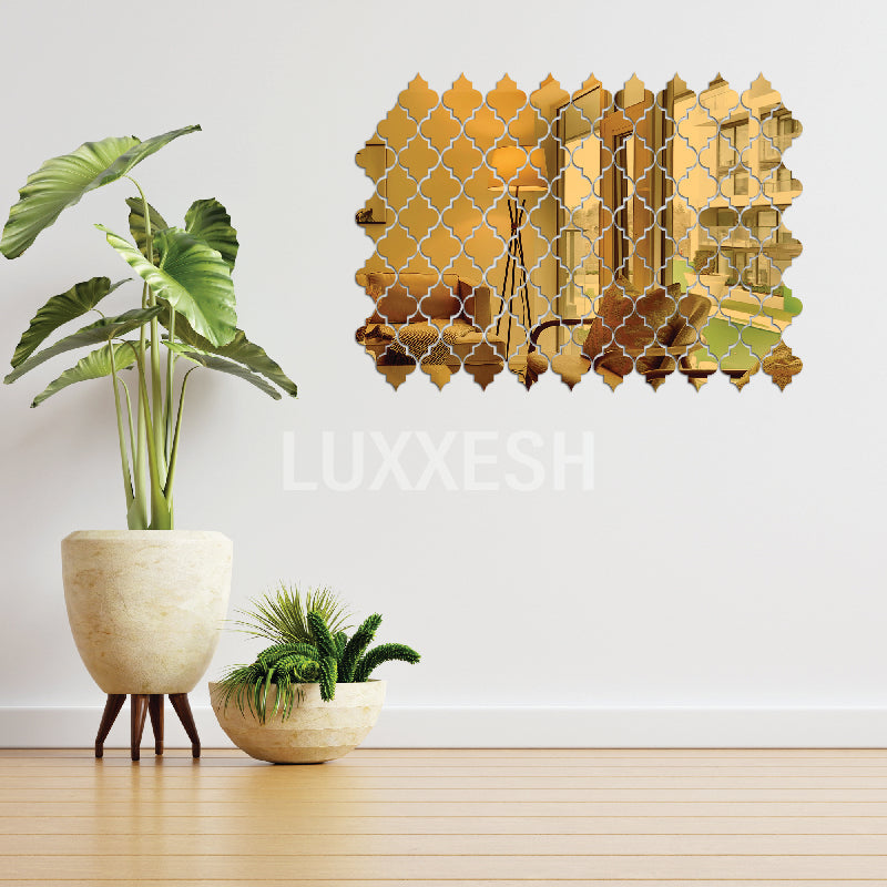 Acrylic Diamond Border Mirror Wall Decor