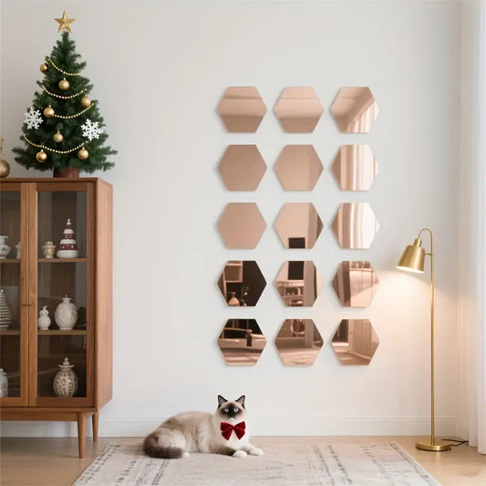 Hexagonal 3D Mirror Tiles