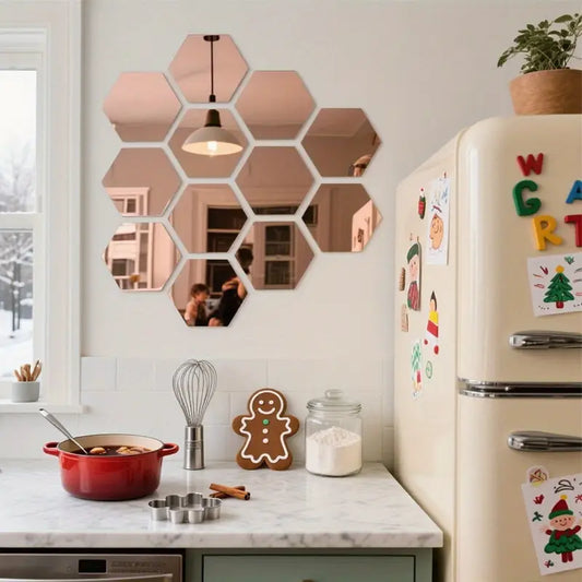 Hexagonal 3D Mirror Tiles